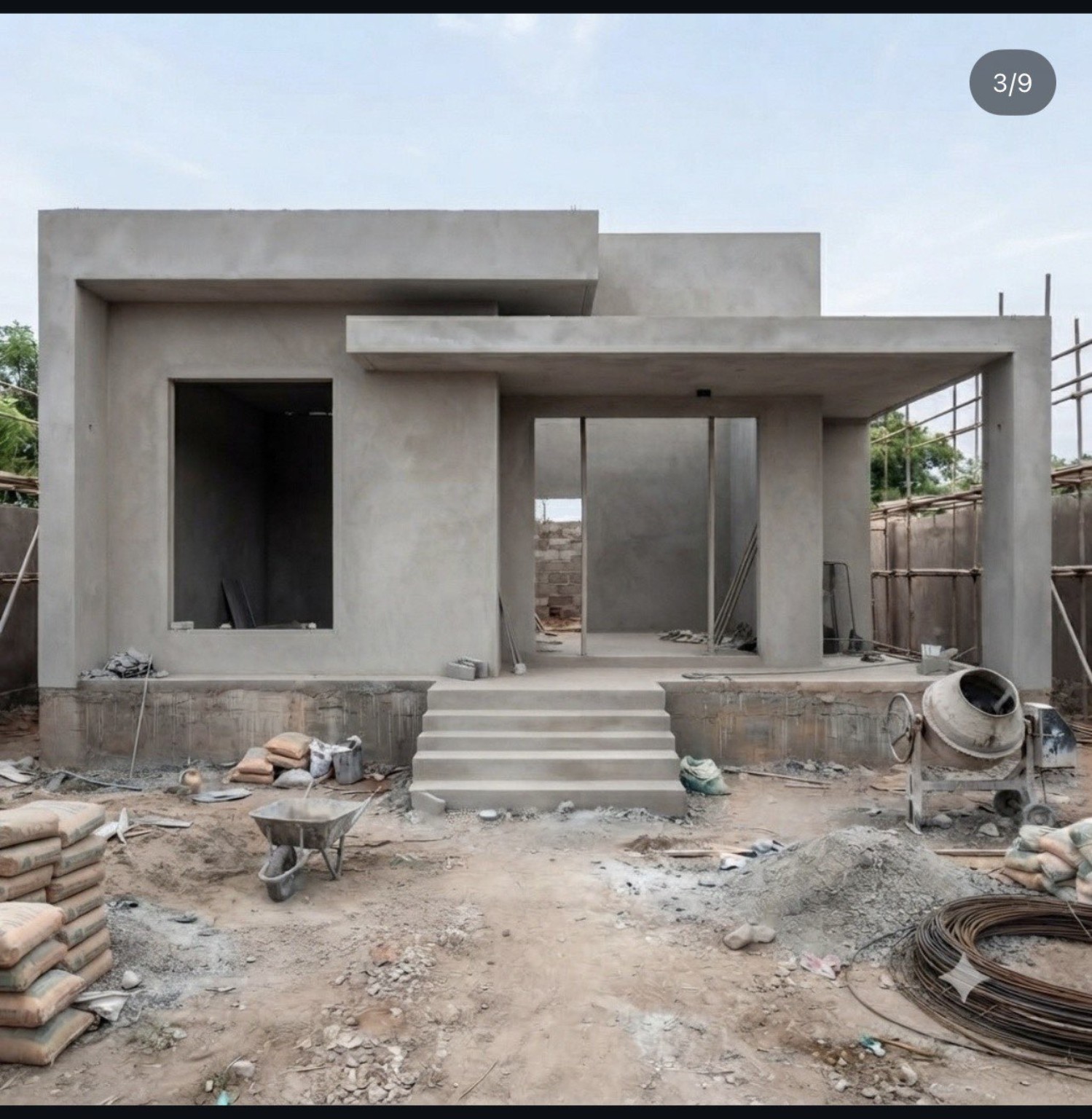 Construction progress
